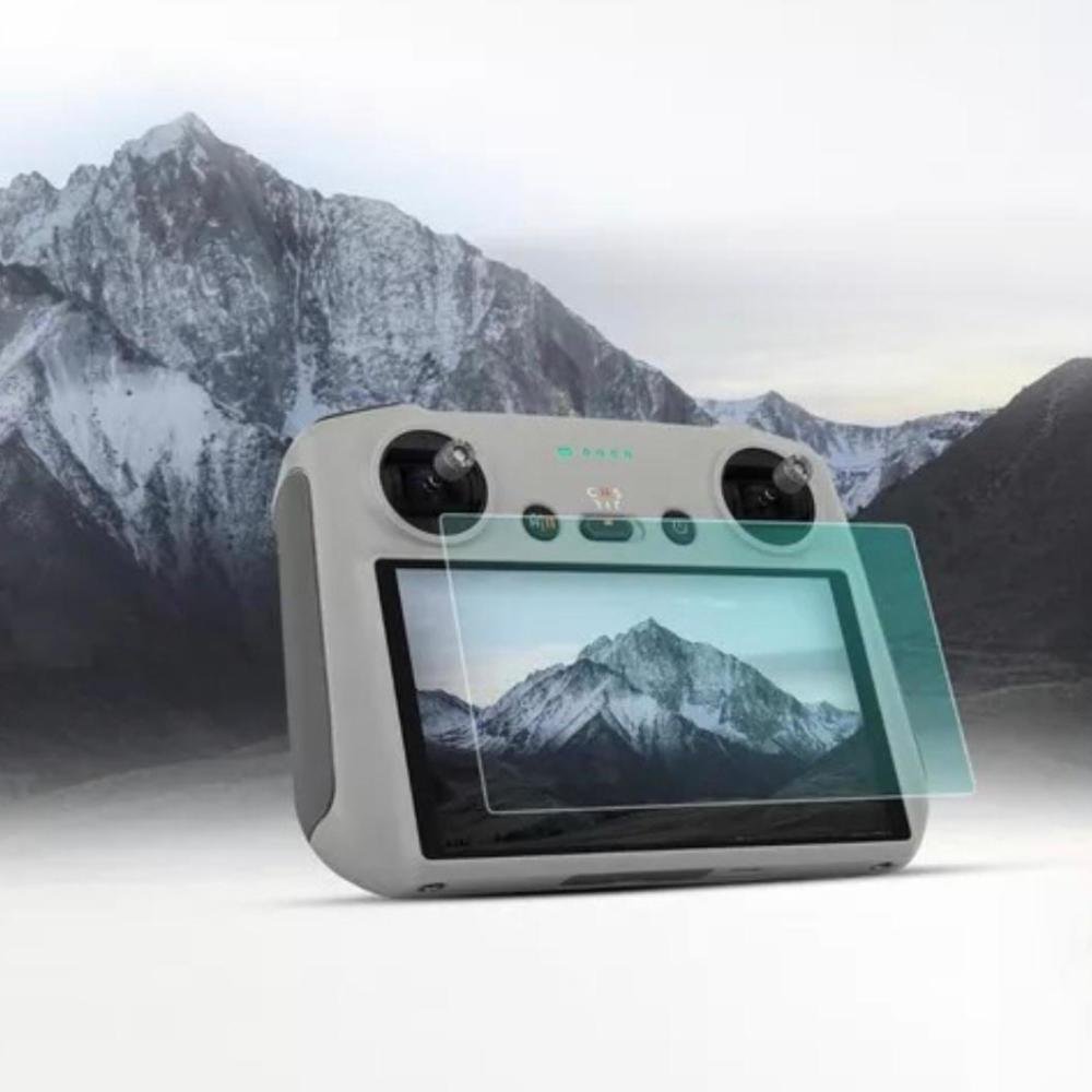 Imagem 3 de 5 do produto Película De Vidro Tela Controle Drone Dji Mini 3/4 Pro Rcn1 - Rcn2