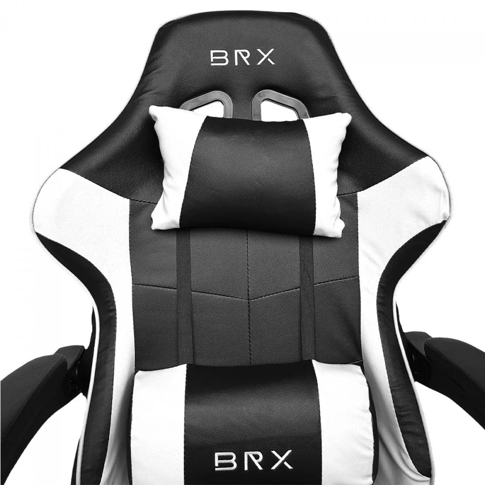 Imagem 3 de 5 do produto Cadeira Gamer Brx Impact, Ajustável, Branco, Cd-ipctwhite
