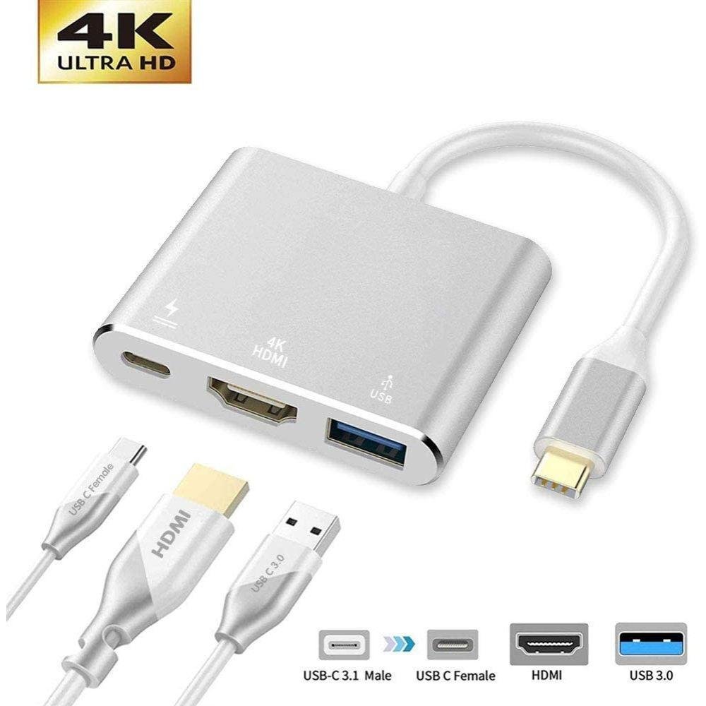 Imagem 5 de 5 do produto Adaptador Usb C Para HDMI, Com Saída HDMI 4k, Porta Usb C Usb 3.0