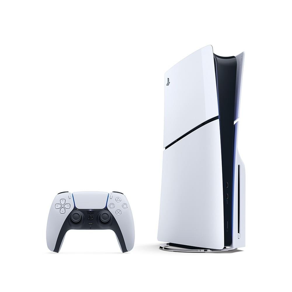 Console Playstation 5 Sony Slim, SSD 1TB, Controle Sem Fio Dualsense, Edição Digital, Branco, Returnal E Ratch