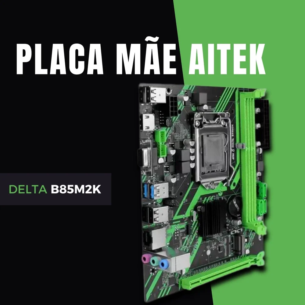 Placa Mãe Intel B85 Micro-atx LGA  1150 Dimm 16gb Ram Ddr3 4 Portas Sata Iii Usb 3.0 5