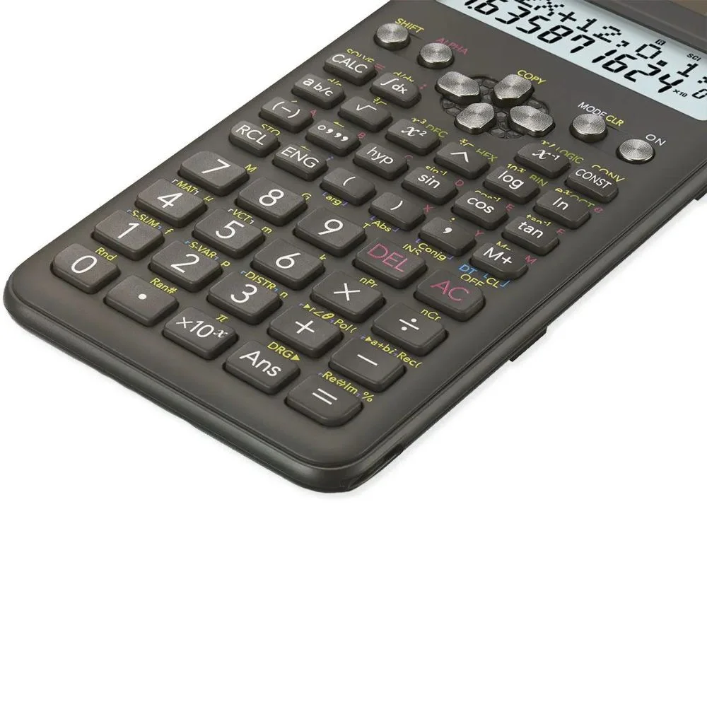 Imagem 2 de 5 do produto Calculadora Científica, Preta, Visor De 2 Linhas Com 10 Dígitos, 240 Funções, Fx-82ms-2-w4-dh, Casio  Casio