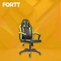 Cadeira Gamer Fortt Harbin, Amarela - Cgf022-Am