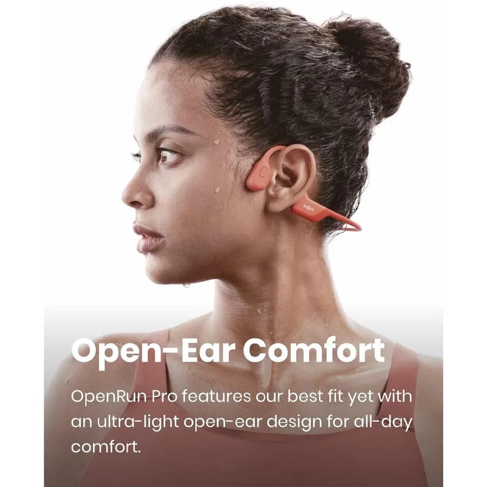 Imagem 2 de 5 do produto Fone De Condução Óssea Shokz Openrun Pro Rosa