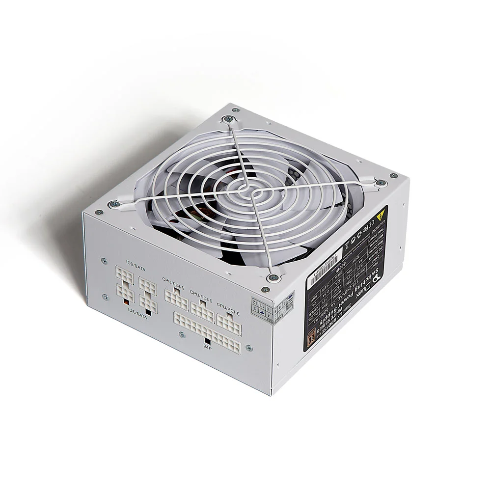 Imagem 2 de 5 do produto Fonte Duex Dx-600fse++ White Series 600w 80 Plus Bronze Pfc Ativo Full Modular C/ Cabo Branca