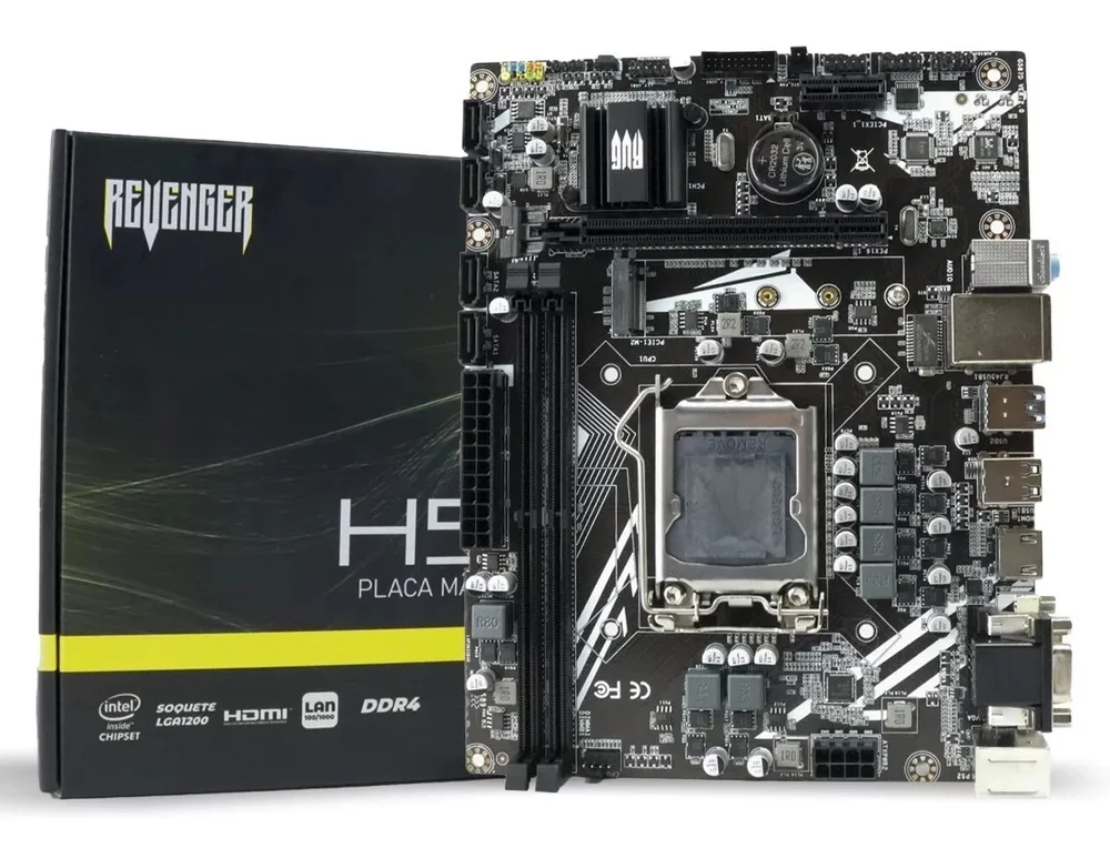 Placa Mãe LGA 1200 Chipset Intel H510 Ddr4 10º E 11º Geração 4