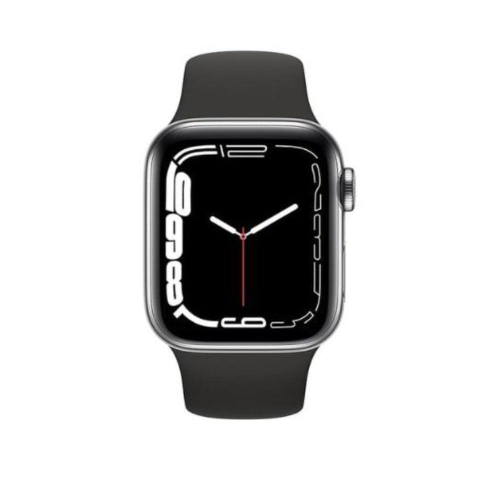 Novo Relogio Inteligente I8 Pro Max Modelo Preto Monitoramento de Saúde ECG Aprimorado