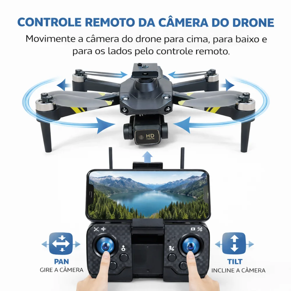 Imagem 4 de 5 do produto S172 Max Drone Dual Câmera Alta Estabilidade Motor Brushless Sensor de obstáculos