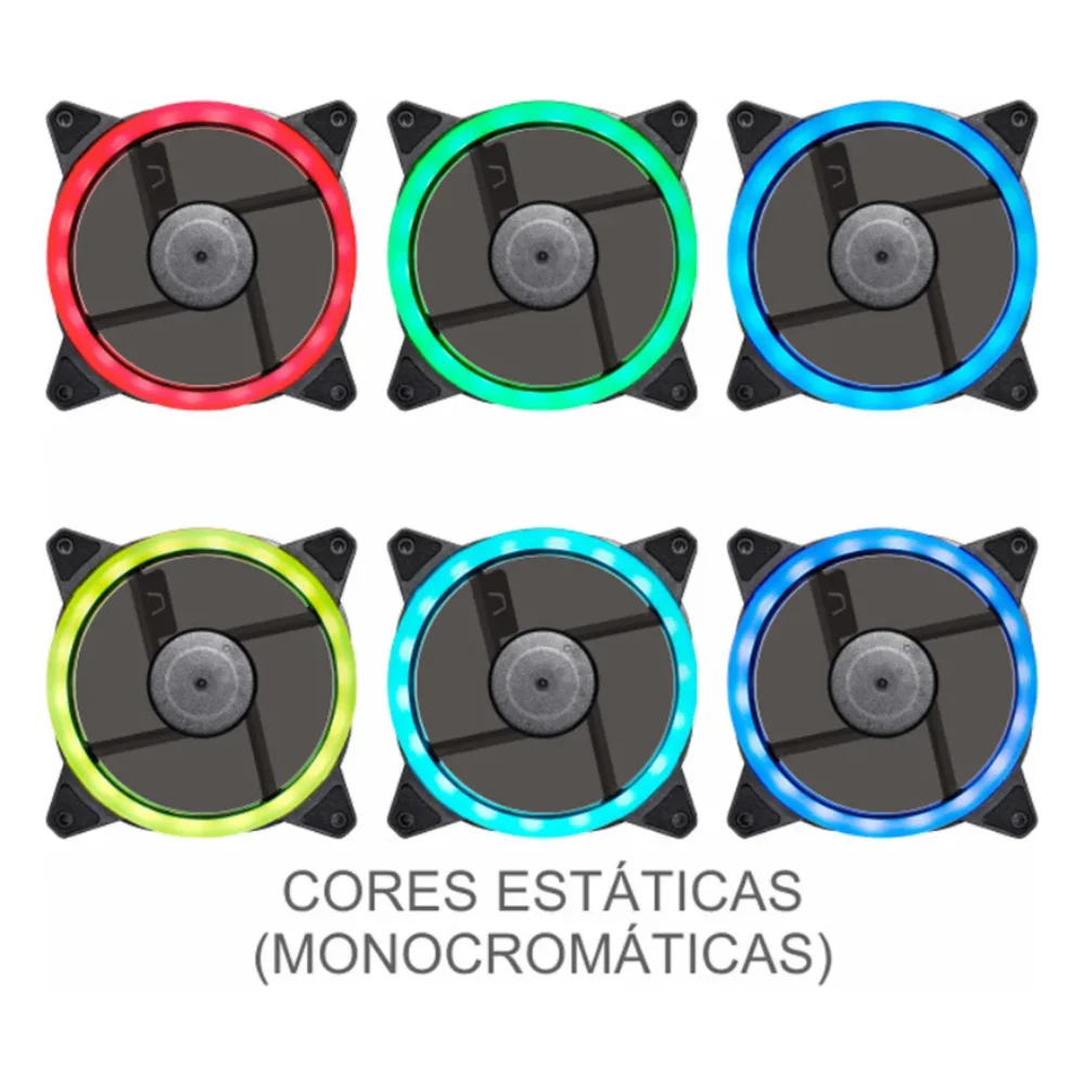 Kit ARGB Ritmicos Aada Fan120*3pc+cont Remoto C/fita 8