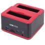 Dock Station Case Para 2 Hd Sata 2.5 E 3.5 Usb Com Leitor De Cartão Universal