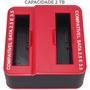 Dock Station Case Para 2 Hd Sata 2.5 E 3.5 Usb Com Leitor De Cartão Universal