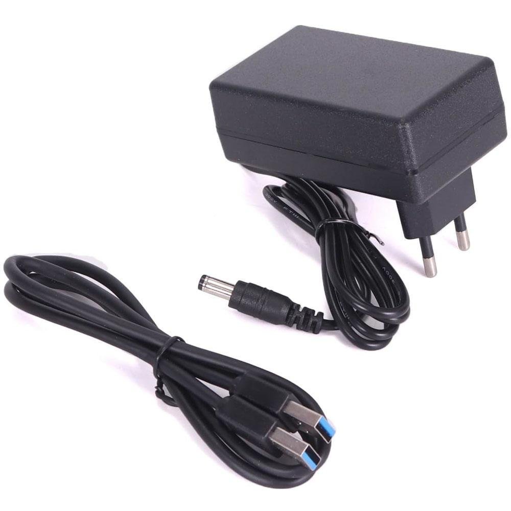 Dock Station Case Para 2 Hd Sata 2.5 E 3.5 Usb Com Leitor De Cartão Universal