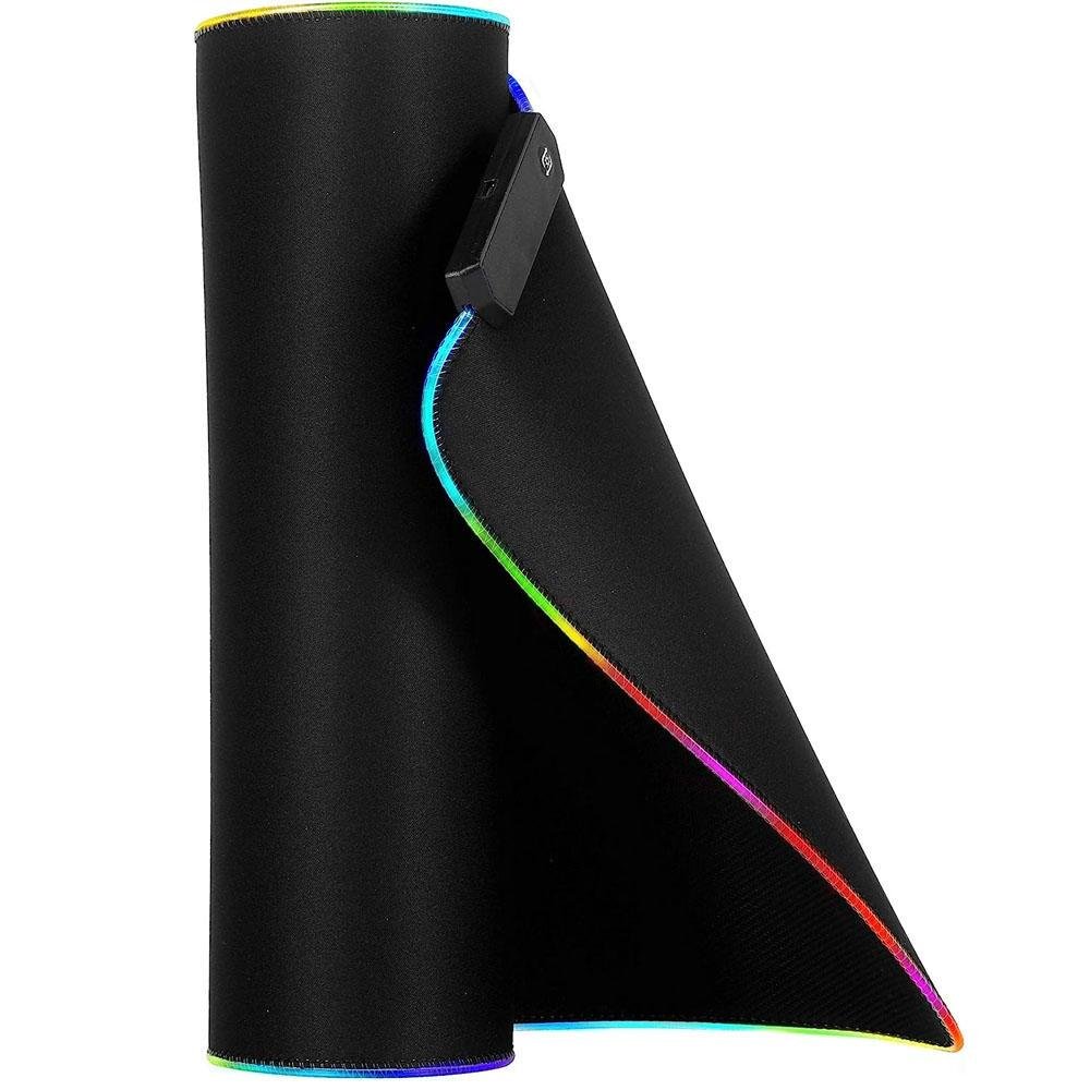 Mouse Pad Gamer, 80x30cm, Com Led Nas Bordas Mouse Pad Gamer, 80x30cm, Com Led Nas Bordas