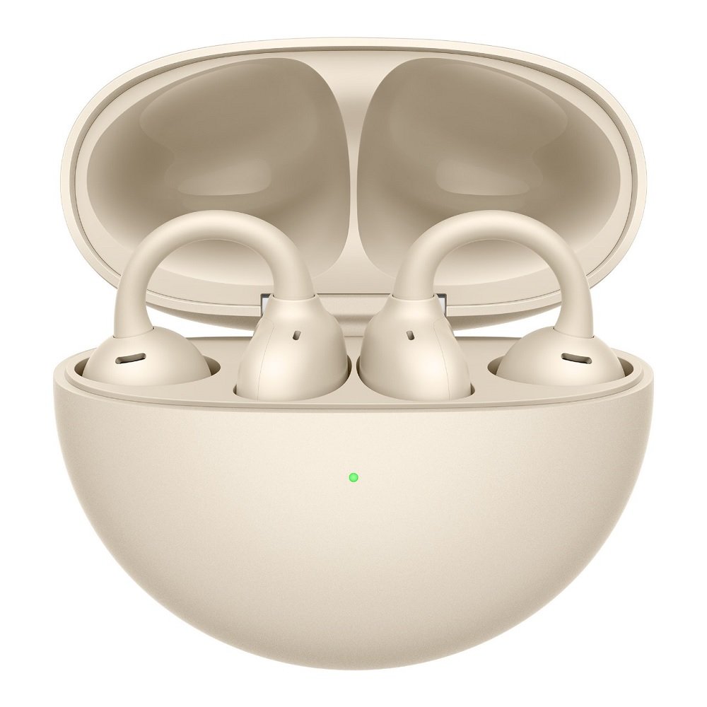 Fone De Ouvido Sem Fio, Huawei Freeclip, C-bridge Design, Tecnologia Open-ear, Reconhecimento Automático De Posição Esquerdo-direito, Branco Areia