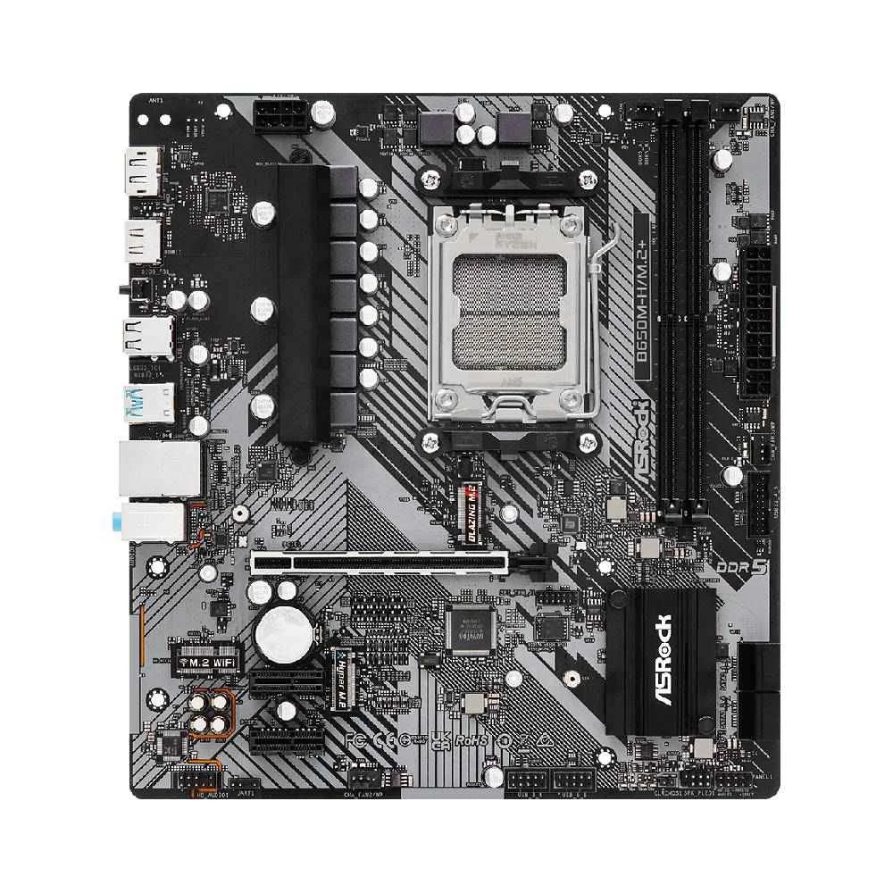 Imagem 5 de 5 do produto Placa Mãe Asrock B650m-h/m.2+ Am5 2xDDR5 Chipset Amd B650 Matx