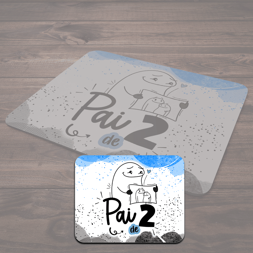 Imagem 2 de 4 do produto Mouse Pad Divertido Flork Pais - Pai De 2