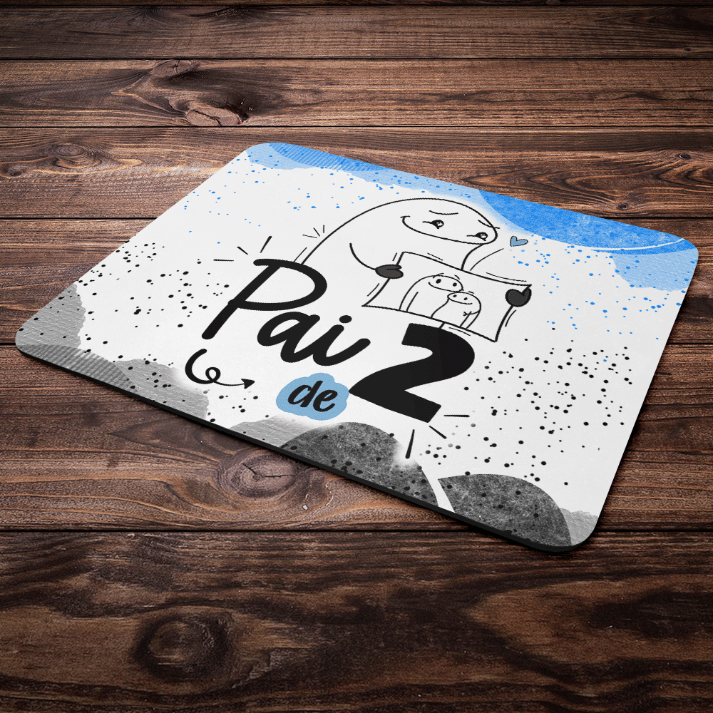 Imagem 3 de 4 do produto Mouse Pad Divertido Flork Pais - Pai De 2