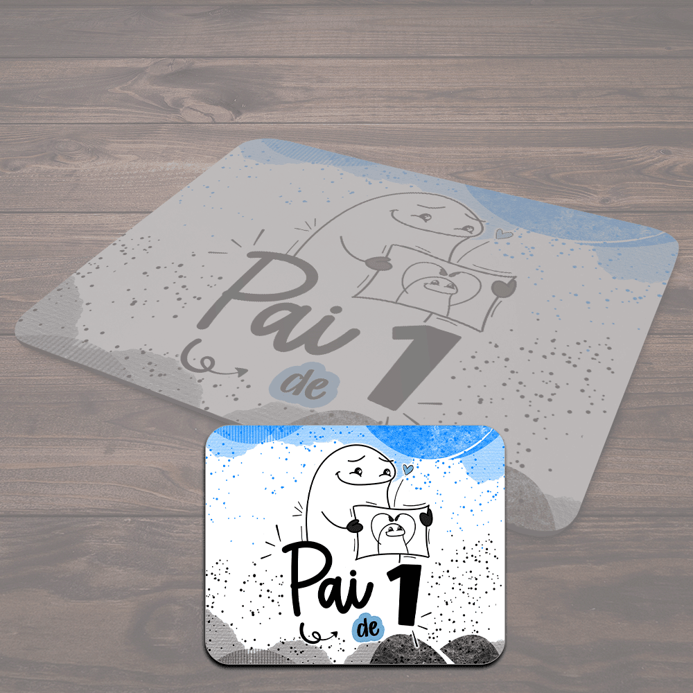 Mouse Pad Divertido Flork Pais - Pai De 1 Mouse Pad Divertido Flork Pais - Pai De 1