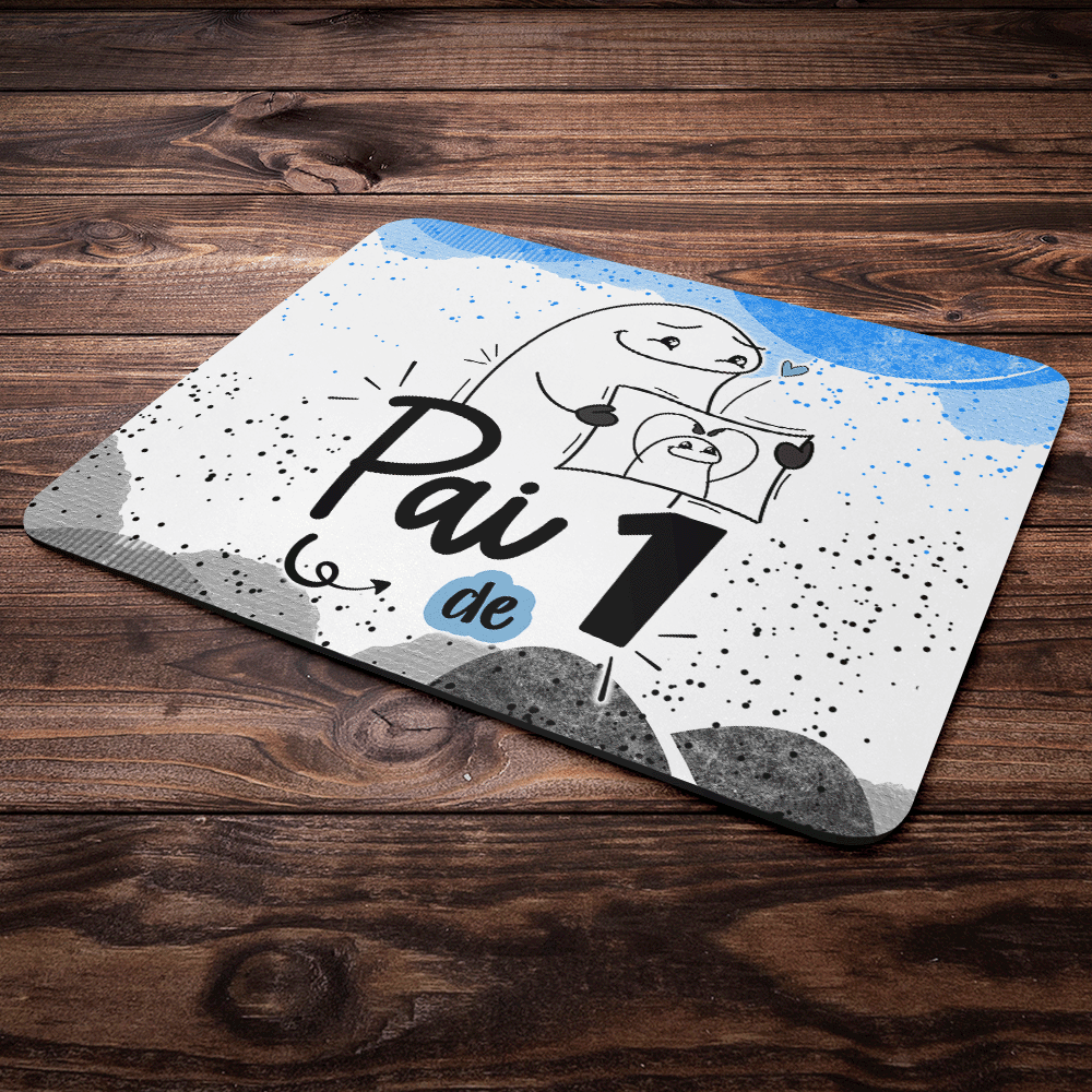 Mouse Pad Divertido Flork Pais - Pai De 1 Mouse Pad Divertido Flork Pais - Pai De 1