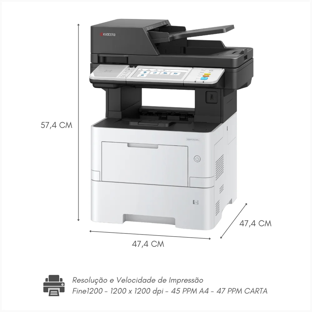 Imagem 4 de 5 do produto Multifuncional  Kyocera Ecosys Ma4500ix Laser Monocromático
