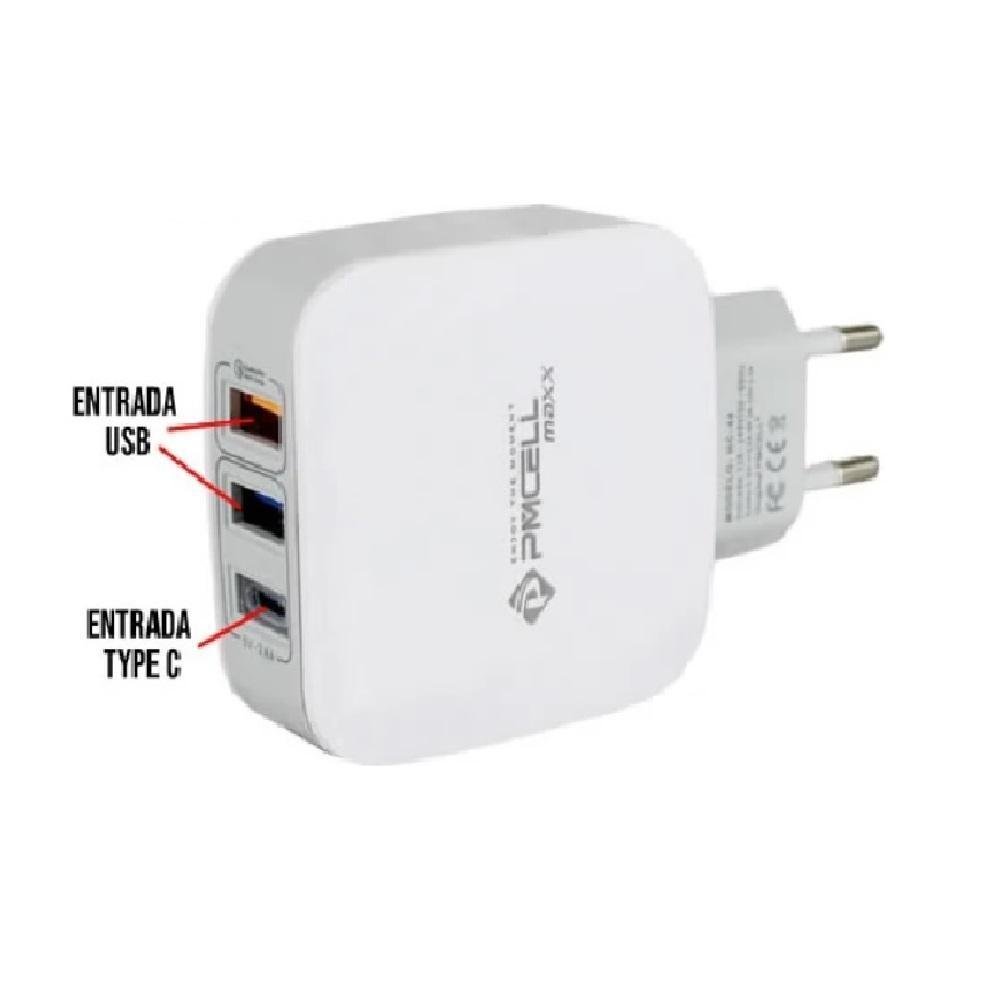 Carregador Fonte Usb Maxx Hc-44 Turbo Type-c Qualcomm 3.0