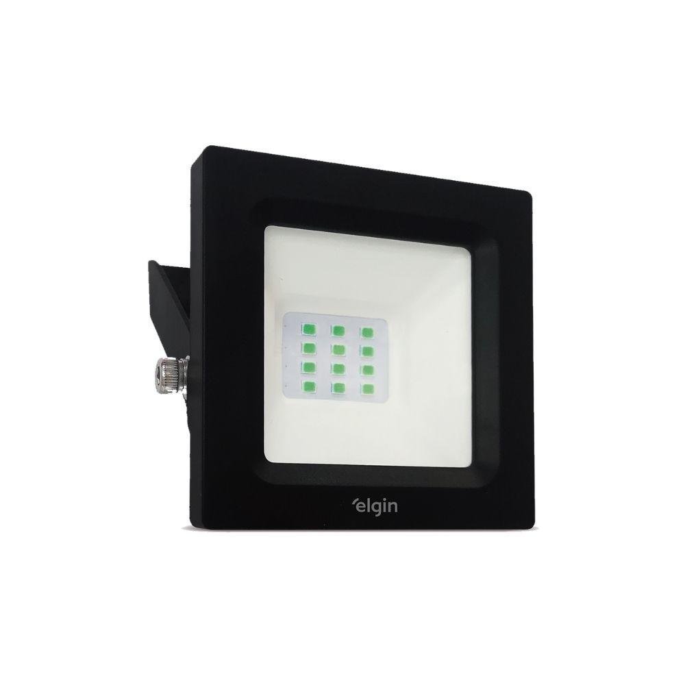 Kit 3 Projetor Led Elgin Refletor 10w 6500k Bivolt Cor: Verde
