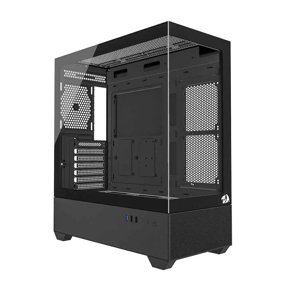 Imagem 2 de 5 do produto Gabinete Gamer Redragon Aquario Reflect Flow Preto Ca-606b