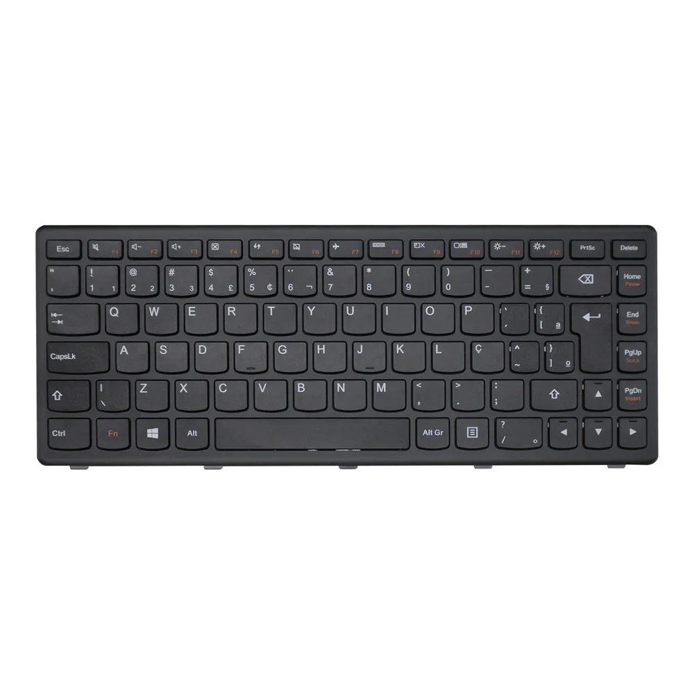 Teclado Para Notebook Lenovo Part Number 80ac000fbr Com Moldura Teclado Para Notebook Lenovo Part Number 80ac000fbr Com Moldura