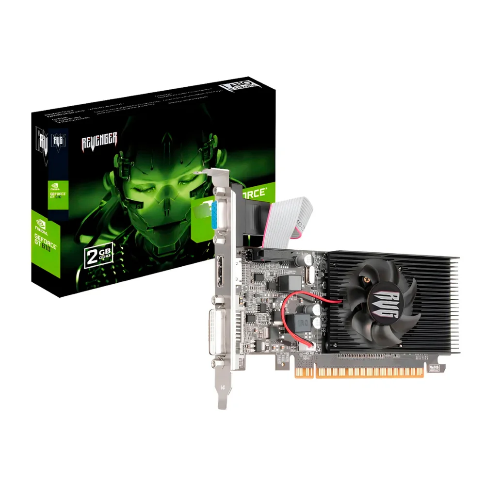 Placa De Video 2gb Gt610 Ddr3 64bit Vga/hdmi/dvi Low Profile G-gt610/2g Revenger