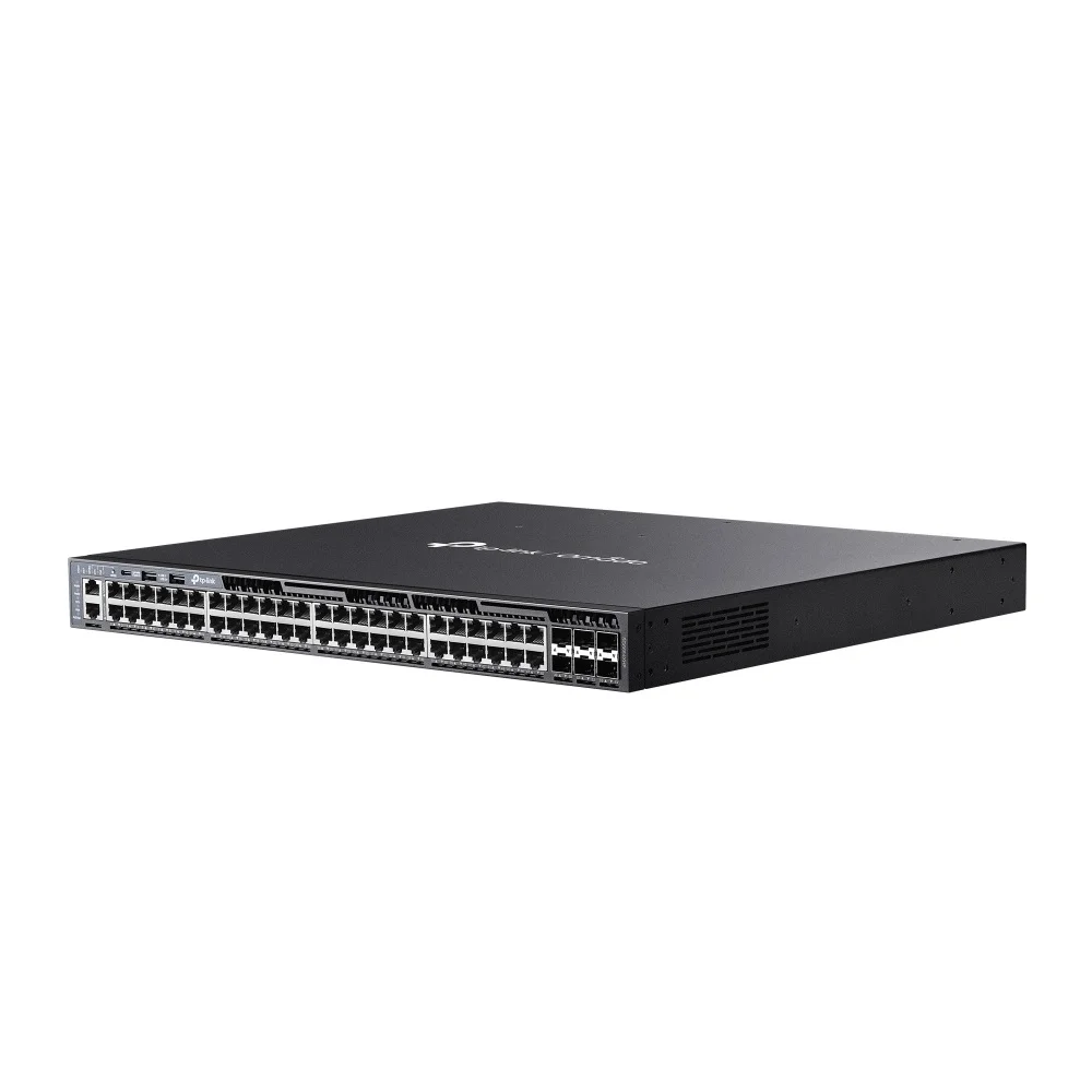 Imagem 2 de 5 do produto Switch Tp-link Gerenciável L3 48 Portas Gigabit Poe+ 6 Slots Sfp+ 10gbps - Tl-sg6654xhp