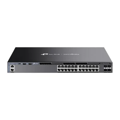 Switch Tp-link Gerenciável L3 28 Portas Com 24 Portas Gigabit 4 Slots Sfp+ 10gbps - Tl-sg6428x