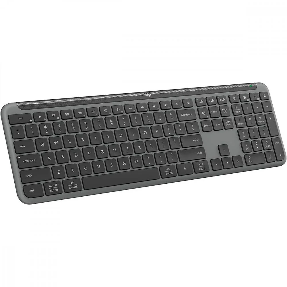 Imagem 2 de 5 do produto Teclado Sem Fio Logitech Signature Slim K950 Com Conexão Bluetooth Ou Receptor Usb Logi Bolt Incluso E Layout Us Intl, Grafite