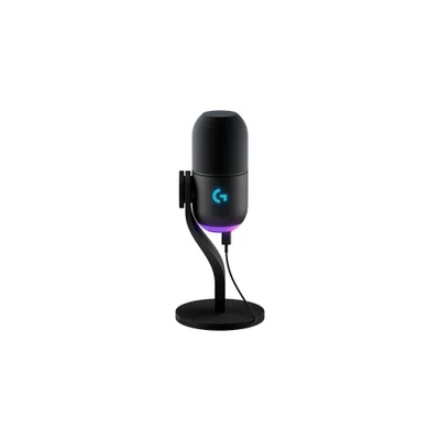 Microfone Dinamico Usb Logitech G Yeti Gx, Supercardioide, Iluminacao RGB Lightsync, Travamento Inte
