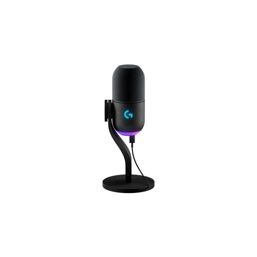 Microfone Dinamico Usb Logitech G Yeti Gx, Supercardioide, Iluminacao RGB Lightsync, Travamento Inte
