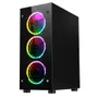 Gabinete Gamer Rise Mode Glass 06x, Mid Tower, ARGB, ATX, Lateral e Frente em Vidro, 6x Fans, Preto - RM-CA-06XB-ARGB