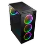 Gabinete Gamer Rise Mode Glass 06x, Mid Tower, ARGB, ATX, Lateral e Frente em Vidro, 6x Fans, Preto - RM-CA-06XB-ARGB