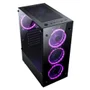 Gabinete Gamer Rise Mode Glass 06x, Mid Tower, ARGB, ATX, Lateral e Frente em Vidro, 6x Fans, Preto - RM-CA-06XB-ARGB