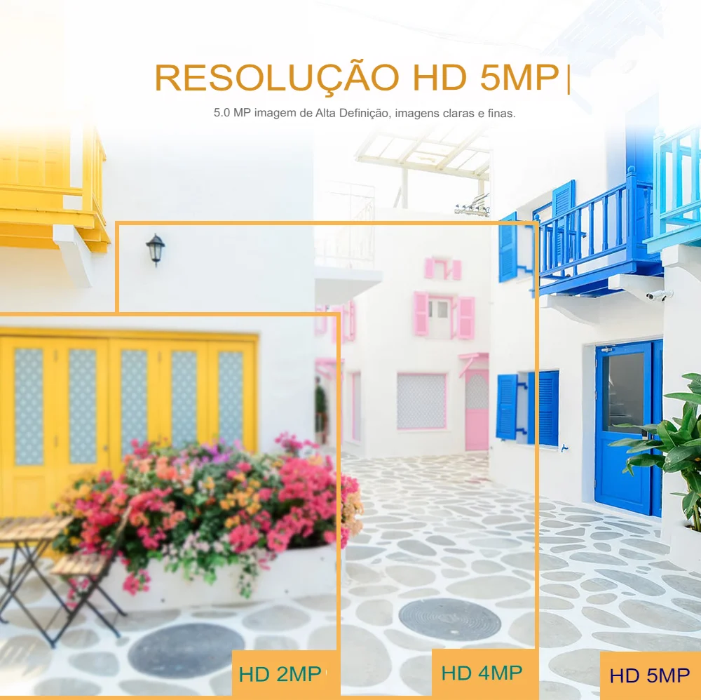 Imagem 4 de 5 do produto Camera De Segurança Wifi A Prova Dagua Externa Ip Full Hd 5mp Zoom Optico 10x Detecção De Movimento Alerta Audio