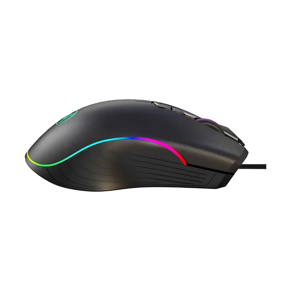 Mouse Gamer Para Jogos 4800 Dpi Óptico Com LED RGB Usb 7 Botões