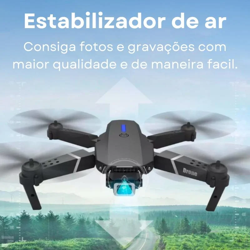 Imagem 5 de 5 do produto Drone Profissional E88 Pro Duas Cameras 4K WiFi 2.4G FPV