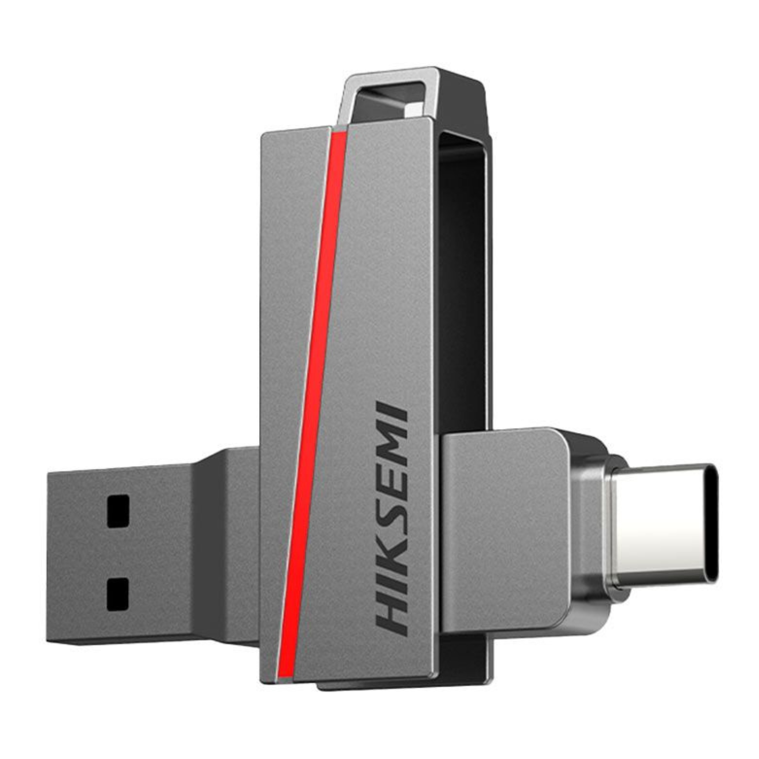 Pen Drive Hiksemi Dual Slim 64gb Usb 3.2 Cinza - Hs-usb-e307c-64g-u3