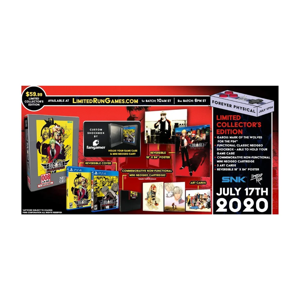 Imagem 2 de 2 do produto Jogo Garou Mark Of The Wolves Classic Edition Playstation 4