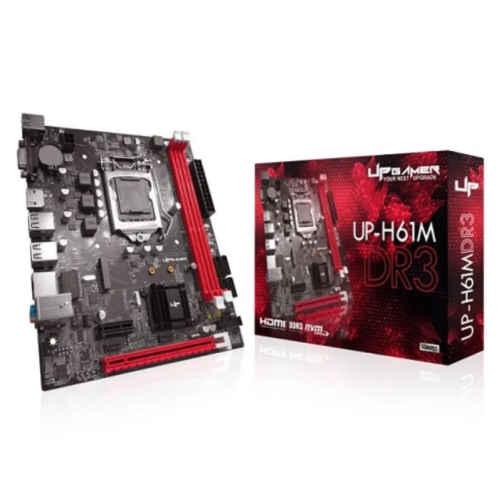 Placa Mãe H61MDR3 Up Gamer, Intel, LGA 1155, Ddr3 - H61mdr3