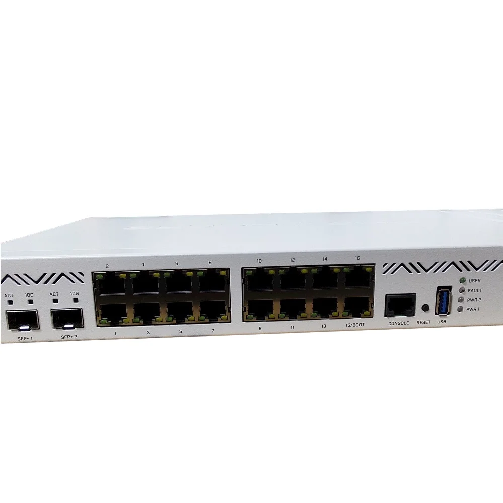 MikroTik 有線LANルーター CCR2004-16G-2S+ Cloud Core Router CCR2004-16G-2S+ Mikrotik Roteador Profissional