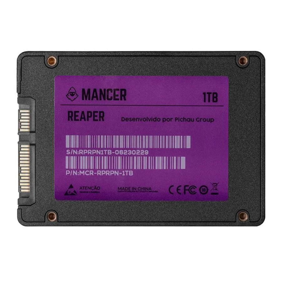 SSD Mancer Reaper C, 1TB, 2.5, Sata Iii 6gb/s, Leitura 480mb/s, Gravação 450mb/s, Mcr-rprc-1TB SSD Mancer Reaper C, 1TB, 2.5, Sata Iii 6gb/s, Leitura 480mb/s, Gravação 450mb/s, Mcr-rprc-1TB