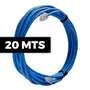 Cabo De Rede Cat 6 Mpt Interno 20 Metros U/utp 4p X 23awg | Azul Com Conectores