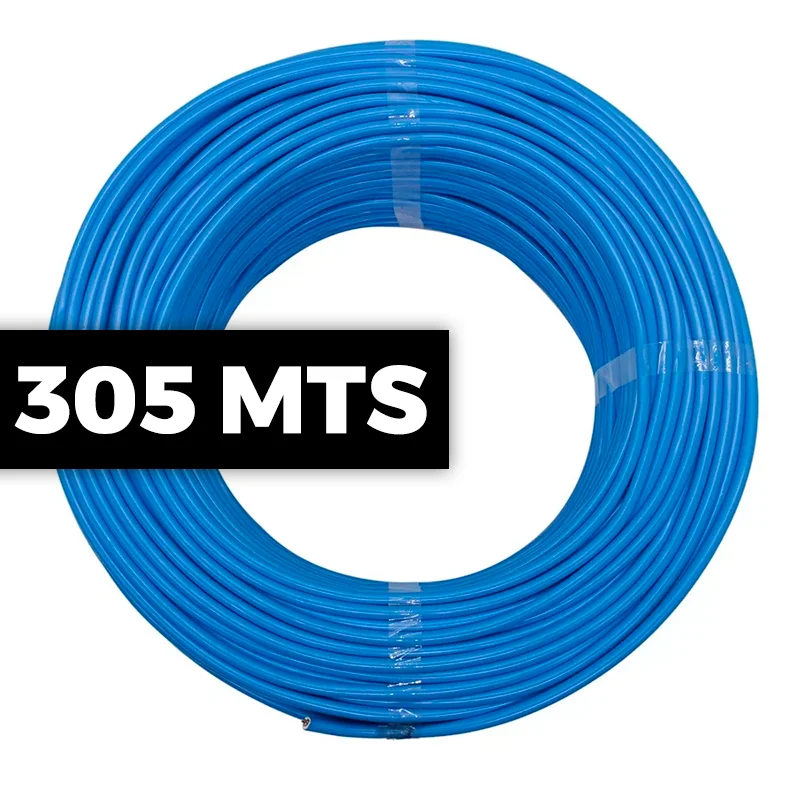 Cabo De Rede Cat 6 Mpt Interno 305 Metros U/utp 4p X 23awg | Azul
