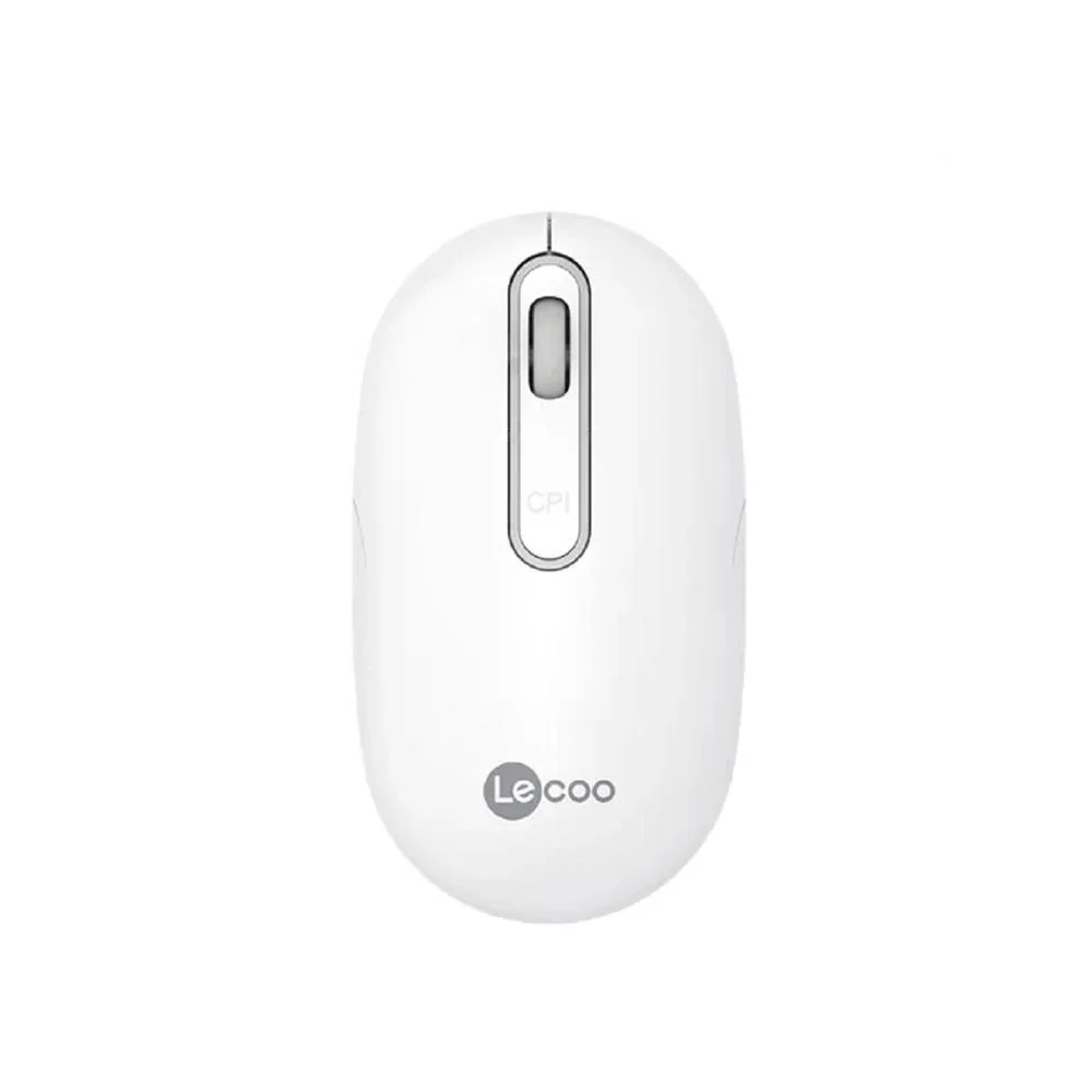 Imagem 5 de 5 do produto Mouse Sem Fio Lecoo Ws207wh, Recarregável, Branco
