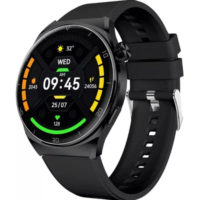 Smartwatch Relógio Inteligente Aiwa Sports Ip68 Aw-samo5 Cor Da Capa Preta Cor Da Multiira Preta Cor Da Moldura Preta
