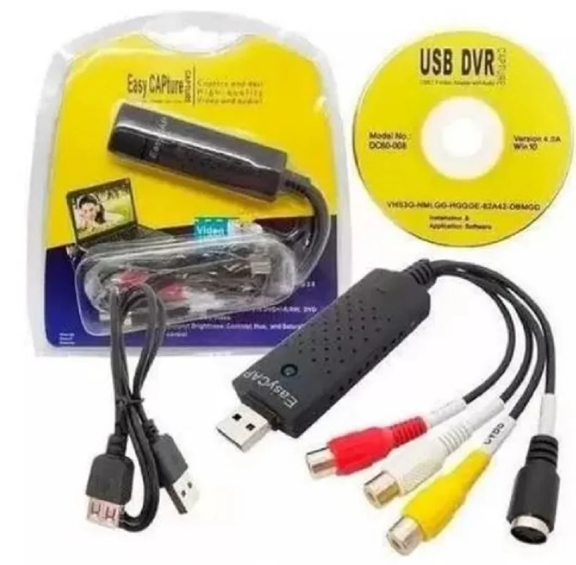 Imagem 4 de 4 do produto Placa De Captura Usb Easycap De  Vhs Vhs Vcr Tv Para  Digital